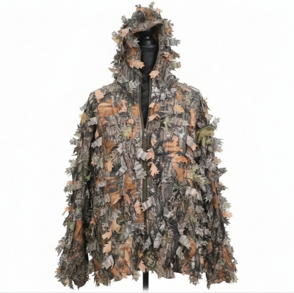 RedHead Leafy Camo Ghillie Jacket Hoodie Size S/M - Picture 9 of 9